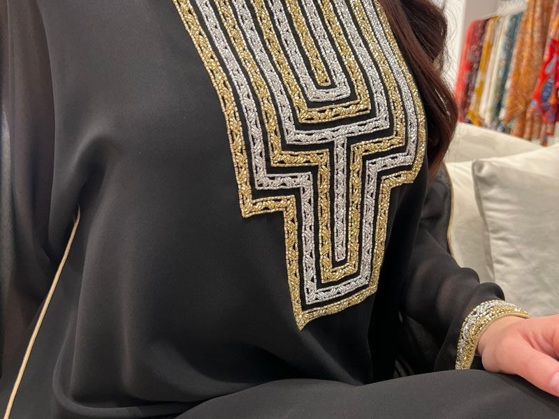 2 Pc Chiffon Handmade Embroidery